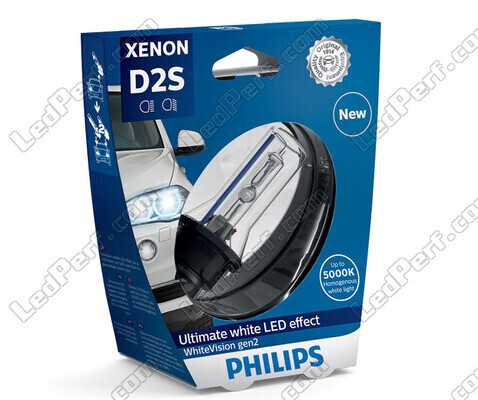 Xenon Polttimo D2S Philips WhiteVision Gen2 +120% 5000K - 85122WHV2S1