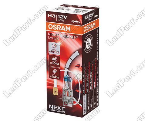 polttimo H3 Osram Night Breaker Laser +150% yksikköä kohti - 64151NL
