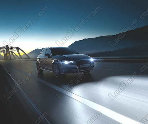Auton polttimot Ajovalot H4 Osram Cool Blue Intense NEXT GEN, LED-efektivalo Lähivalot.
