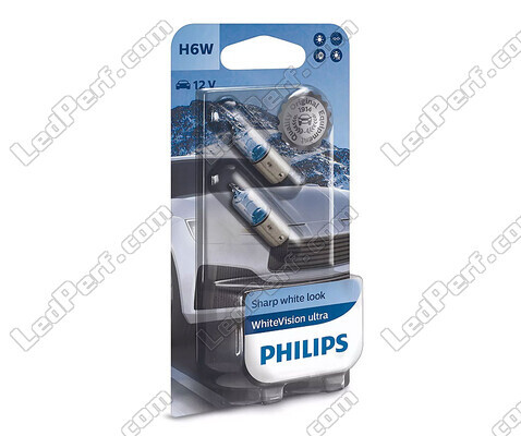 2 polttimon paketti H6W Philips WhiteVision ULTRA - 12036WVUB2