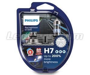 2 polttimon paketti H7 Philips RacingVision GT200 55W +200% - 12972RGTS2