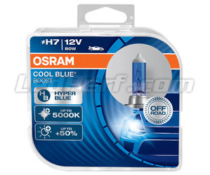 Polttimot H7 Osram Cool Blue Boost 5000K effect xenon viite: 62210CBB-HCB 2 polttimon pakkauksessa