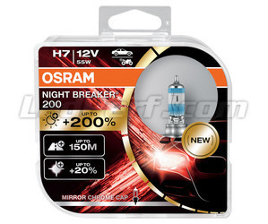 Polttimot H7 OSRAM Night Breaker® 200 - 64210NB200-HCB -Duo Box