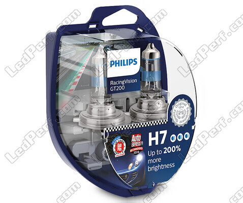 2 polttimon paketti H7 Philips RacingVision GT200 55W +200% - 12972RGTS2