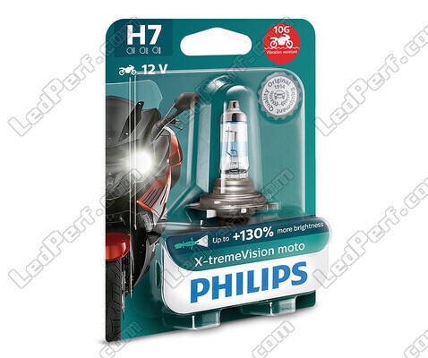 Polttimo H7 Philips X-tremeVision Moottoripyörä +130% 55W - 12972XV+BW