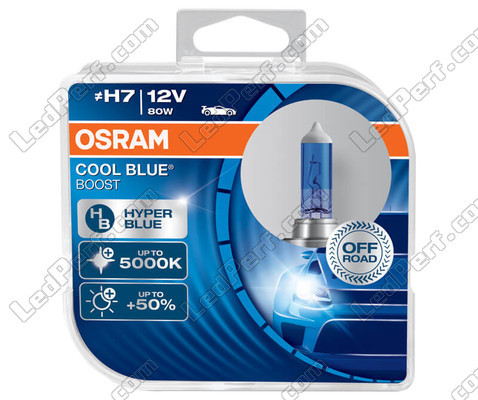 Polttimot H7 Osram Cool Blue Boost 5000K effect xenon viite: 62210CBB-HCB 2 polttimon pakkauksessa