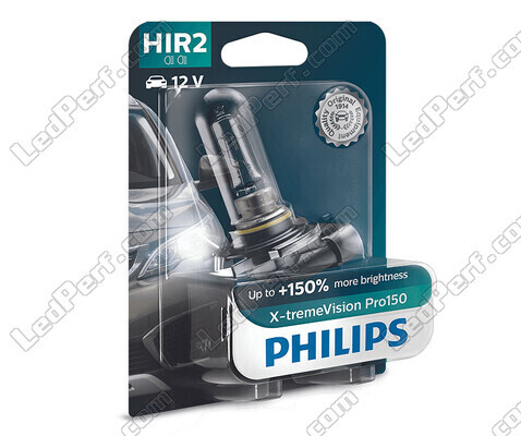 1x polttimo HIR2 Philips X-tremeVision PRO150 55W 12V - 9012XVPB1
