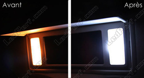LED meikkipeilit aurinkosuoja Peugeot 307