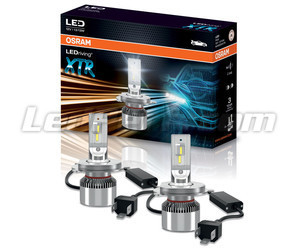 Pakkaus ja 2 LED-polttimot H4 Osram LEDriving® XTR 6000K - 64193DWXTR