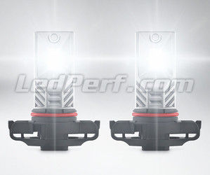 LED-polttimot PSX24W Osram LEDriving Standard autolle sumuvalot toiminnassa