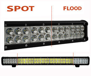 LED-bar / valopaneeli CREE Kaksoisrivi 198W 13900 Lumenia 4X4 - Kuorma-auto - Traktori Spot VS Flood