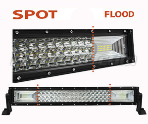 LED-bar / valopaneeli Kaareva Combo 120W 9600 Lumenia 512 mm Spot VS Flood