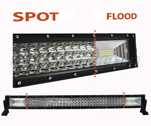 LED-bar / valopaneeli Kaareva Combo 180W 14400 Lumenia 767 mm Spot VS Flood