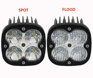 LED-lisävalo CREE Neliö 40W Moottoripyörä - Skootteri - Mönkijä -ajoneuvolle Spot VS Flood
