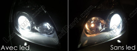 LED parkkivalot xenon valkoinen Renault Clio 2