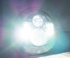 Kromattu täysi LED-optiikka moottoripyörä ajovalolle pyöreä 7 tuumaa - Tyyppi 3 Valaistus puhtaan Valkoinen