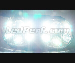 Ajovalo moottoripyörä Full LED Kromattu mallille Harley Davidson Road Glide (1998-2014) Valaistus puhtaan Valkoinen