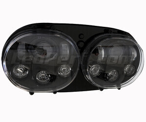 Ajovalo moottoripyörä Full LED Musta mallille Harley Davidson Road Glide (1998-2014) Kaksinkertainen Optiikka