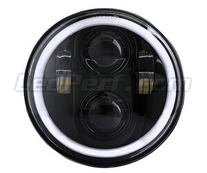 Full LED Musta optiikka moottoripyörä ajovalolle pyöreä 5.75 tuumaa - Tyyppi 4