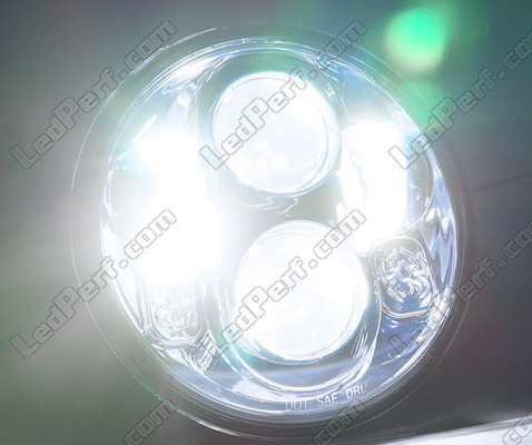 Full LED Musta optiikka moottoripyörä ajovalolle pyöreä 5.75 tuumaa - Tyyppi 3 Valaistus puhtaan Valkoinen