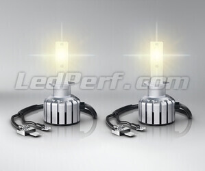 Lämmin valkoinen valaistus 2700K H1 Osram LEDriving® HL Vintage - 64150DWVNT-2MB LED-polttimoilla