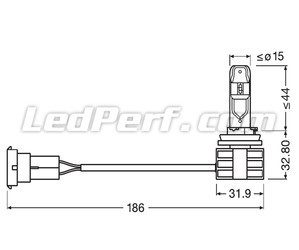Sarja Mitat Osram LEDriving Gen2 H11 LED-polttimoita - 67211CW