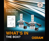LED-sarja H4 Osram LEDriving® XTR polttimoiden ja esitteen sisältö