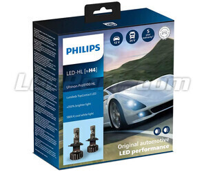 H4 LED-Polttimosarja PHILIPS Ultinon Pro9100 +350% 5800K - LUM11342U91X2