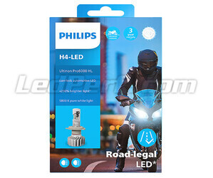 Philips ULTINON Pro6000 H4 LED-moottoripyörän polttimon pakkaus - 11342U6000X1