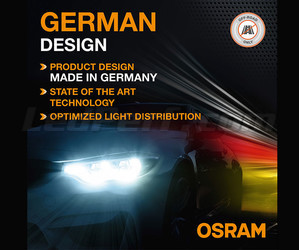 Saksalainen muotoilu H4 LED Osram LEDriving® XTR 6000K - 64193DWXTR