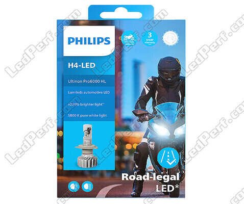 Philips ULTINON Pro6000 H4 LED-moottoripyörän polttimon pakkaus - 11342U6000X1