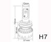 Mini LED-polttimo H7 Tuning