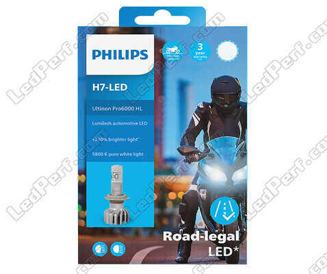 Philips ULTINON Pro6000 H7 LED-moottoripyörän polttimon pakkaus - 11972U6000X1