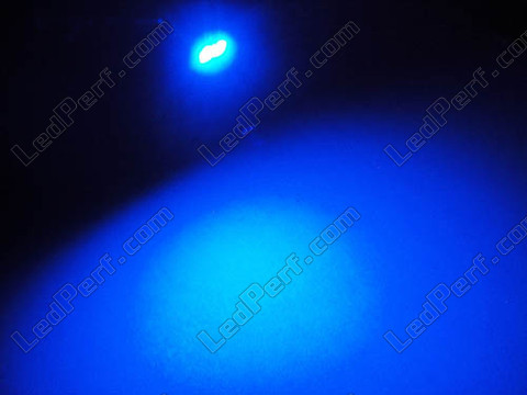 LED pidikkeellä sininen T4.7