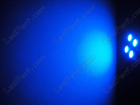 LED-polttimo BAX9S H6W Efficacity Sininen