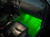 Lattian/jalkatilan waterproof vihreä LED nauha 30cm