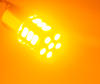 LED-polttimo suuntavilkku RY10W BAU15S ja 21 LED oranssit