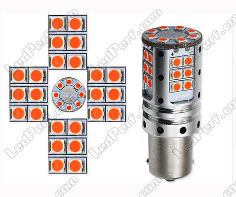 Suuritehoinen LED-polttimo P21W Oranssi R5W P21W P21 5W PY21W LED Oranssit kanta BAU15S BA15S