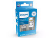 2x LED-polttimot Philips P21/5W Ultinon PRO6000 - Valkoinen 6000K - BAY15D - 11499CU60X2
