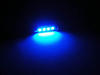 LED-sukkula kattovalaisin, tavaratila, hansikaslokero, rekisterikilpi sininen 42mm - C10W
