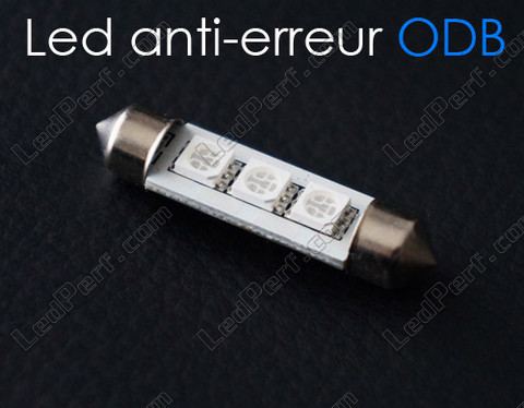 LED-polttimo 42mm C10W OBD-virheenesto Sininen