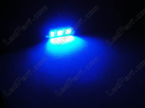 LED-sukkula kattovalaisin, tavaratila, hansikaslokero, rekisterikilpi sininen 37mm - C5W