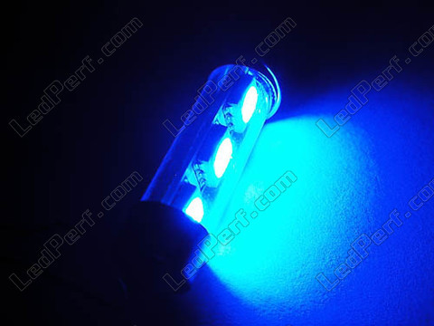 LED-sukkula kattovalaisin, tavaratila, hansikaslokero, rekisterikilpi sininen 37mm - C5W