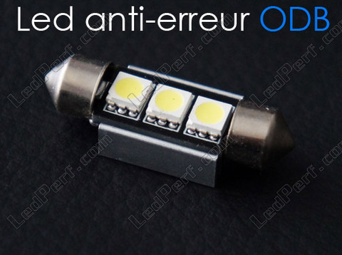 LED-polttimo 37mm C5W Ei OBD-virhettä Valkoinen