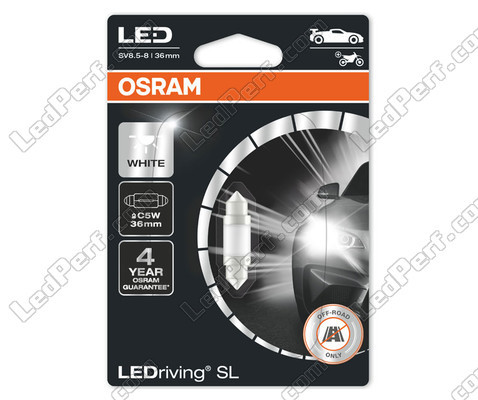 LED-sukkulapolttimo Osram LEDriving SL 36 mm C5W - Valkoinen 6000K