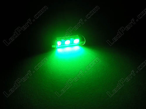 LED-sukkula kattovalaisin, tavaratila, hansikaslokero, rekisterikilpi vihreä 37mm - C5W