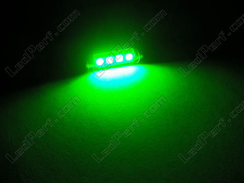 LED-sukkula kattovalaisin, tavaratila, hansikaslokero, rekisterikilpi vihreä 42mm - C10W
