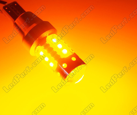 LED-polttimo W16W T15 Oranssi LED yksittäisinä LED T15 Kanta W16W 12V