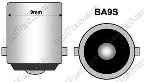 LED-polttimo BA9S T4W Efficacity Sininen