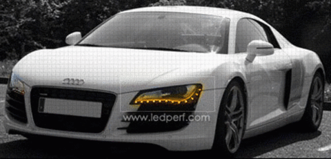 LED-nauhat oranssi joustava ja vedenpitävä 30cm suuntavilkkutyyppi Audi R8